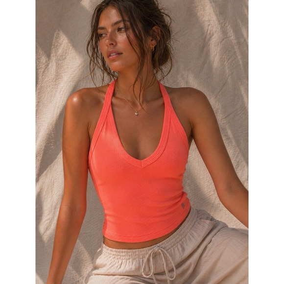 Free People Tops - Free People Movement Women's All Clear Cami Neon Coral XS/S NWT *read